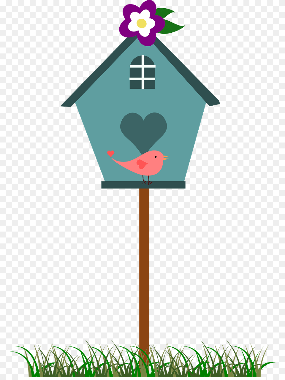 Cute Bird House Clip Art, Animal Free Png