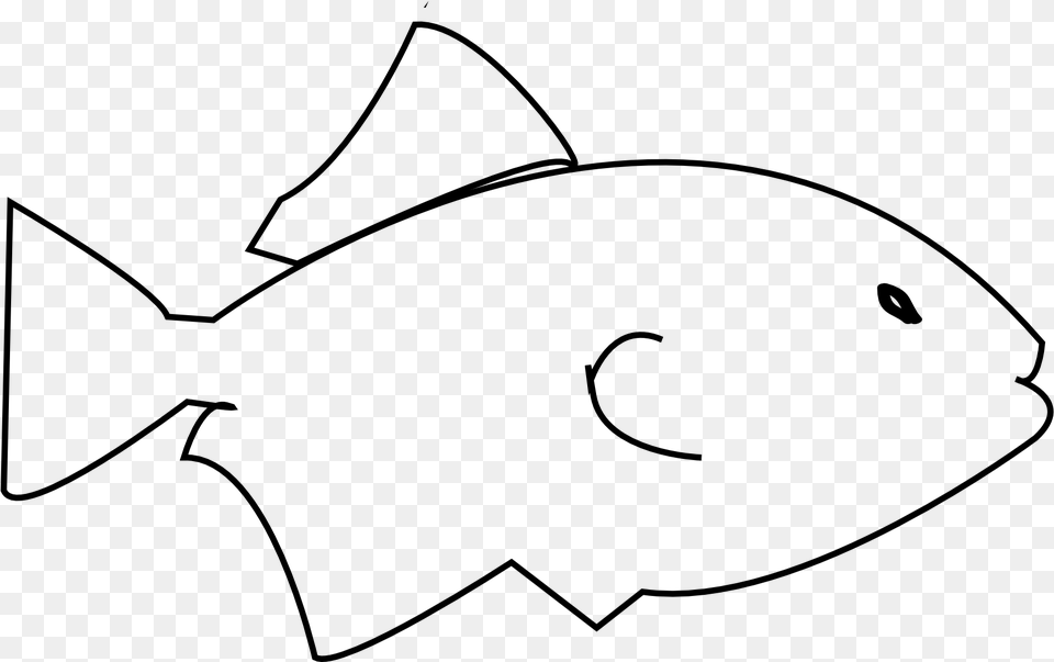 Cute Black And White Goldfish, Gray Png