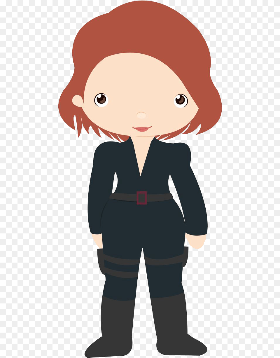 Cute Black Widow Clipart, Baby, Person, Face, Head Free Transparent Png