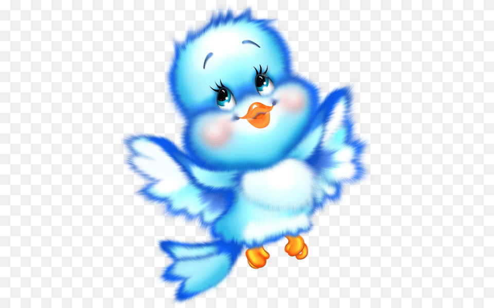 Cute Blue Bird Cartoon Clipart Colored Animals Clip Art, Plush, Toy, Nature, Outdoors Free Png Download