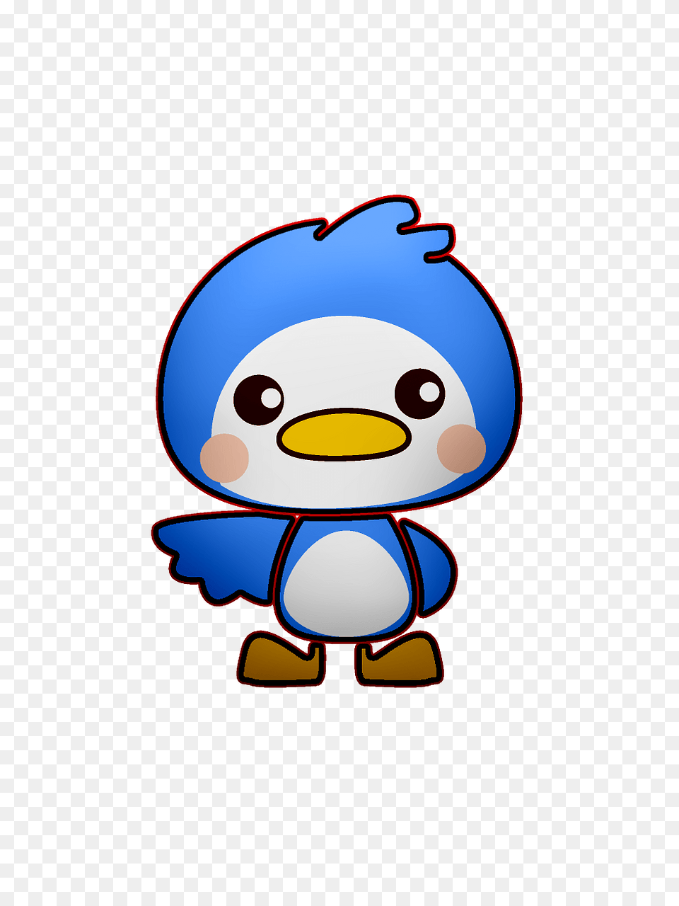 Cute Blue Bird Clipart, Cartoon, Plush, Toy Free Png