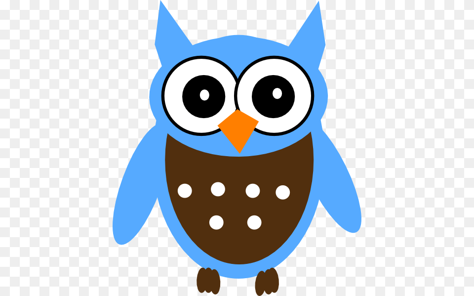 Cute Blue Owl Clip Art, Animal, Bear, Mammal, Wildlife Png Image