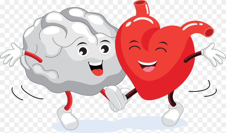 Cute Brain And Heart, Art, Graphics, Face, Head Free Png Download
