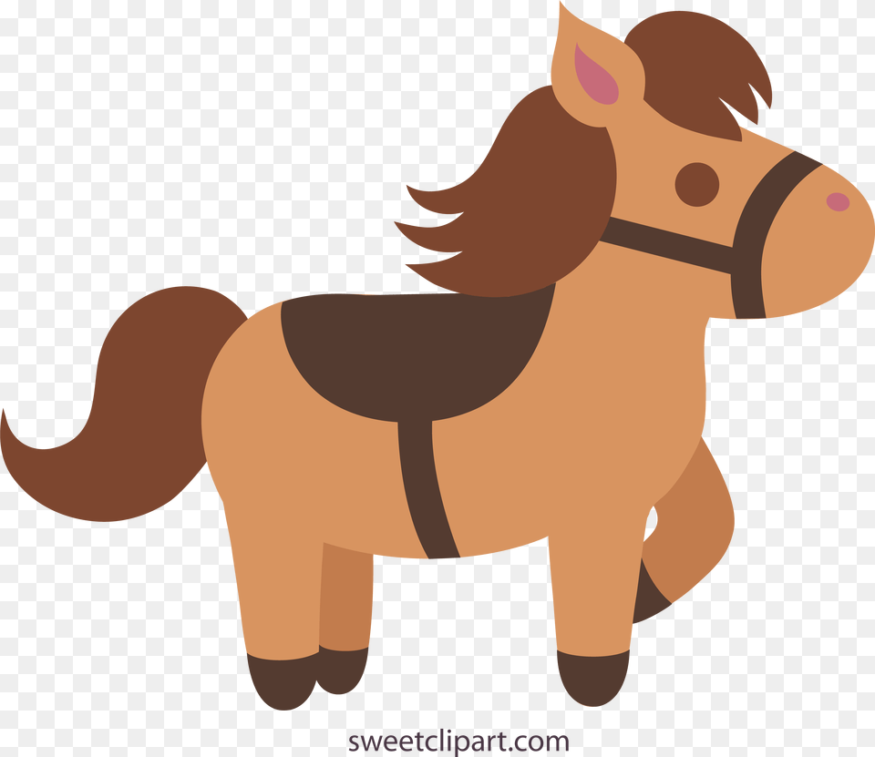 Cute Brown Horse 2 Clip Art Horse Clipart Cute, Baby, Person, Animal, Mammal Free Png