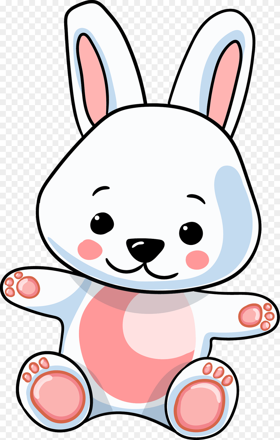 Cute Bunny Clipart, Toy, Plush, Winter, Nature Free Png