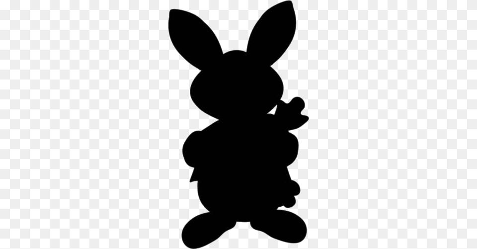 Cute Bunny Transparent Images Domestic Rabbit, Silhouette, Stencil, Animal, Mammal Free Png Download