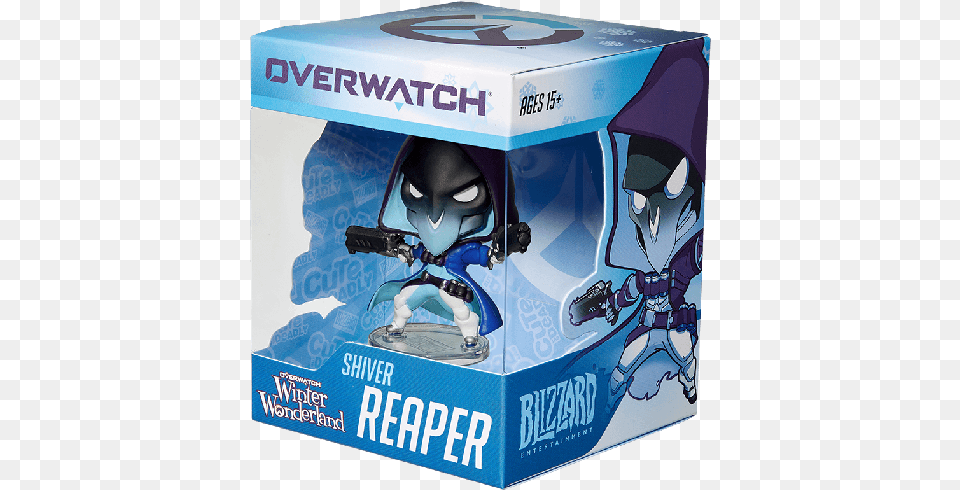 Cute But Deadly Shiver Reaper Figure Blizzard Entertainment Overwatch Game Of The Year, Baby, Box, Person, Cardboard Png Image
