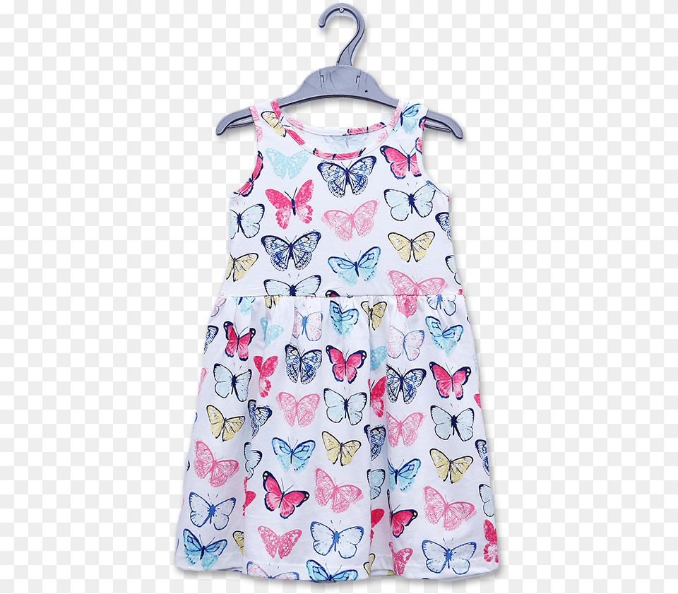 Cute Butterflies Dress Multi Pattern, Blouse, Clothing, Beachwear Free Png Download