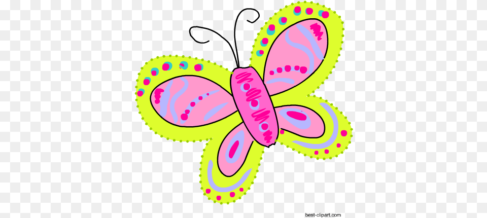 Cute Butterfly Clip Art Graphics Clip Art, Pattern, Purple, Paisley, Applique Png Image
