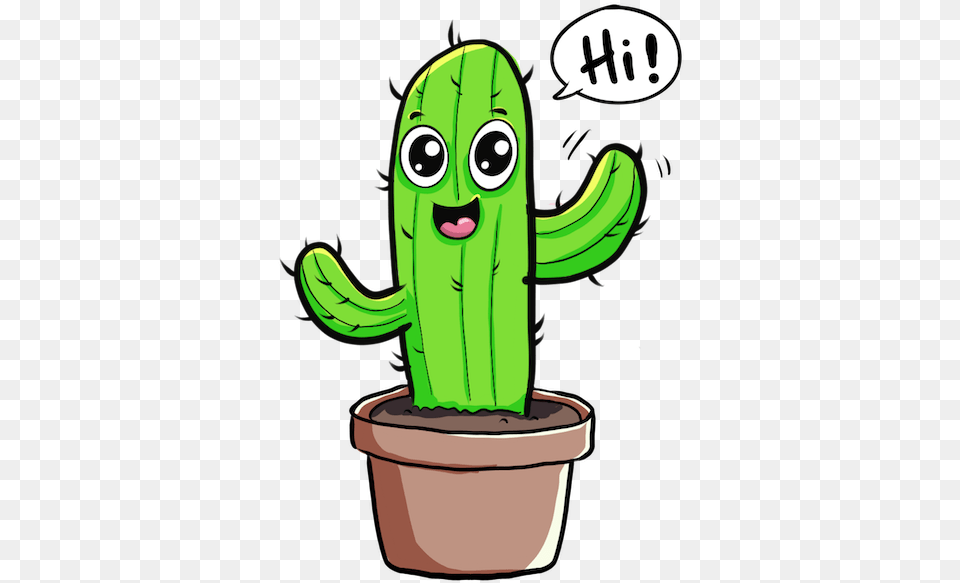 Cute Cactus Messages Sticker 2 Cute Cactus Clipart, Plant Free Png