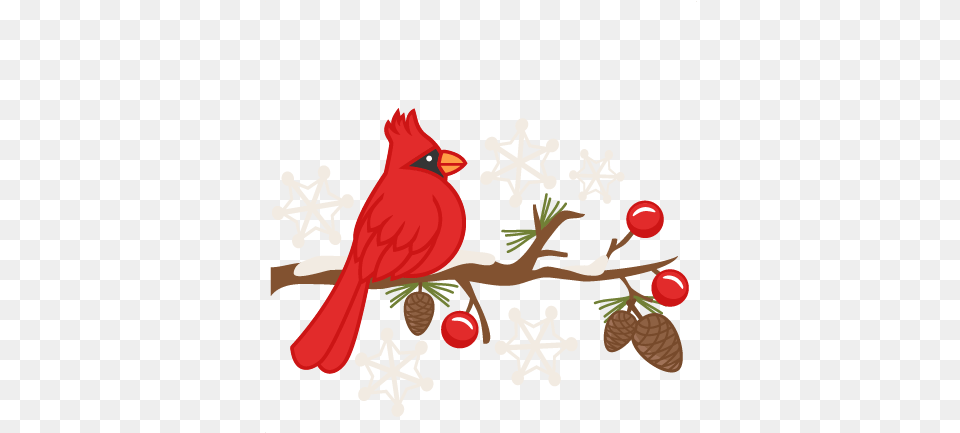 Cute Cardinal Christmas Cardinal Bird Clip Art, Animal Free Png Download