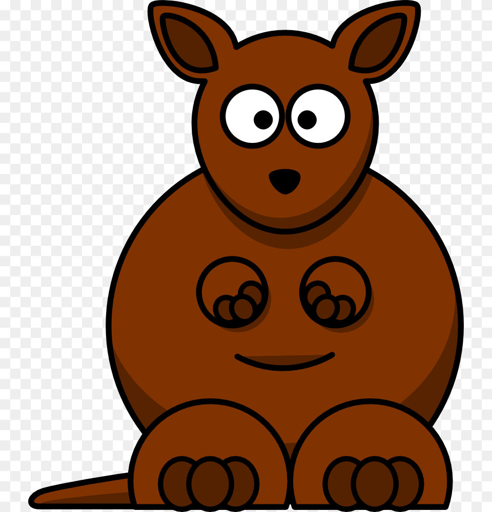 Cute Cartoon, Animal, Mammal, Wildlife, Kangaroo Free Png Download