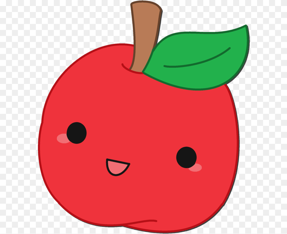 Cute Cartoon Apple Transparent Cute Apple Cartoon Transparent, Food, Fruit, Plant, Produce Png