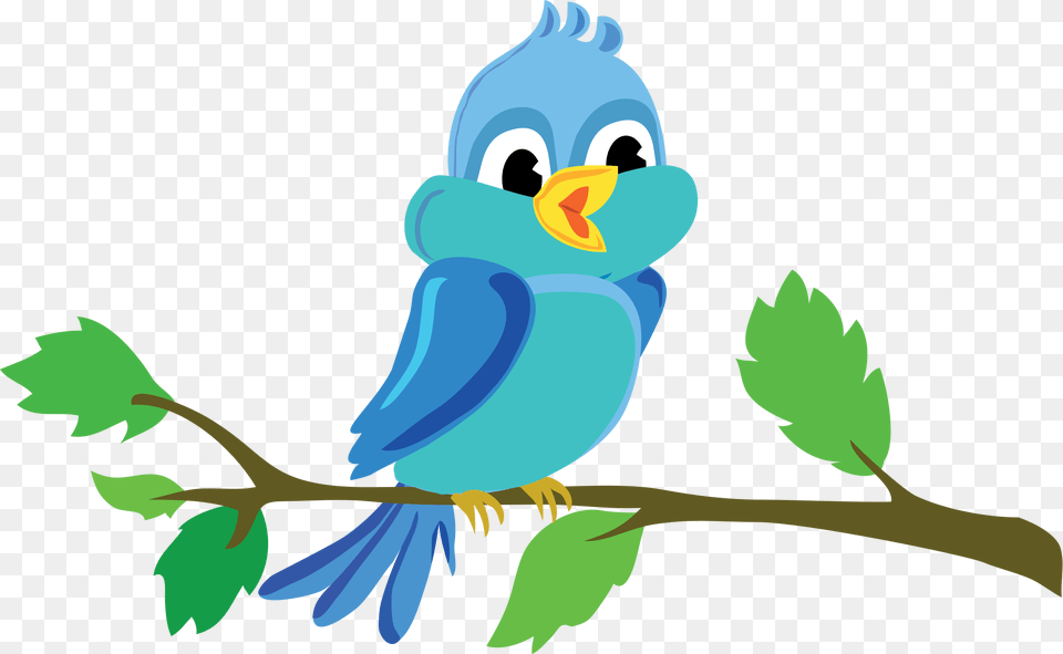 Cute Cartoon Bird Chirping Icons, Animal, Jay, Beak, Bluebird Png Image