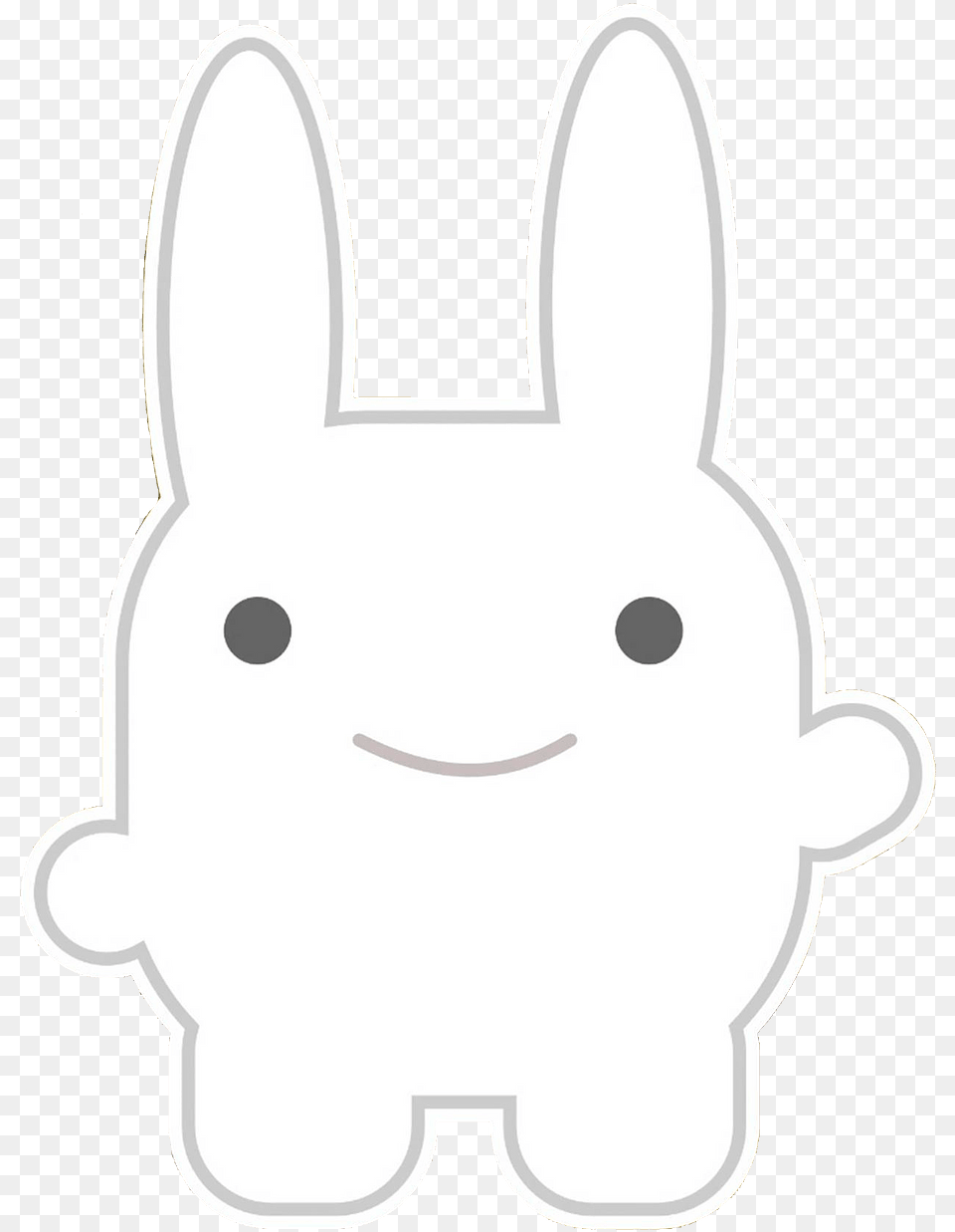 Cute Cartoon Bunny Clipart Happy, Plush, Toy, Animal, Mammal Free Png