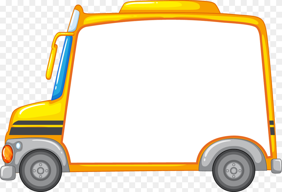 Cute Cartoon Car Transprent Download Light Commercial Vehicle, Moving Van, Transportation, Van Free Png