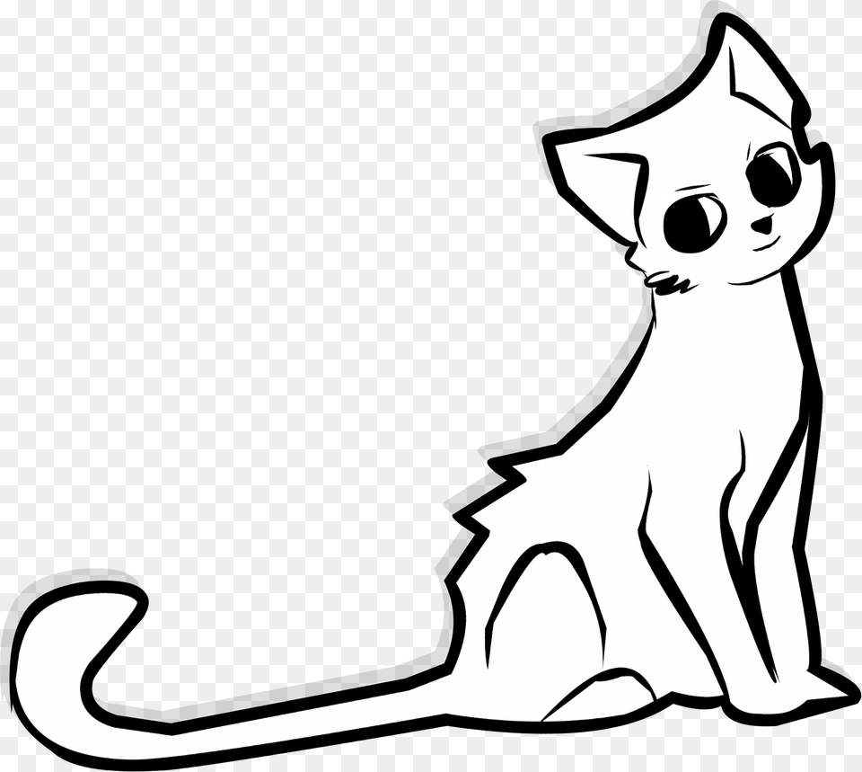 Cute Cartoon Cat Clipart, Animal, Mammal, Pet, Face Png