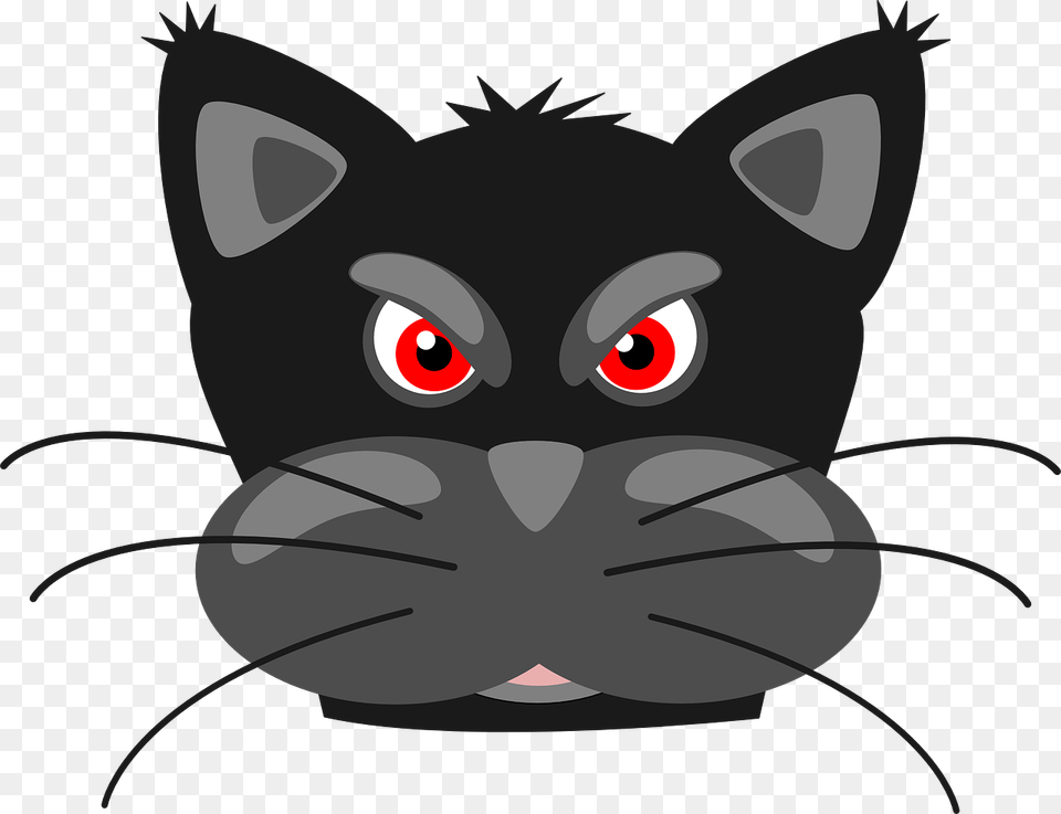 Cute Cartoon Cat Face, Baby, Person, Animal, Pet Free Png Download