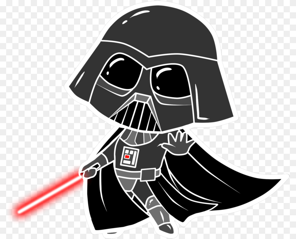 Cute Cartoon Darth Vader, Person, People, Face, Head Free Png