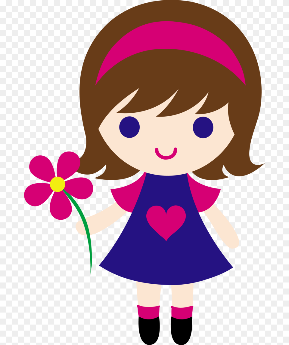 Cute Cartoon Girl Clipart Little Girl Clipart, Baby, Person, Toy, Doll Png