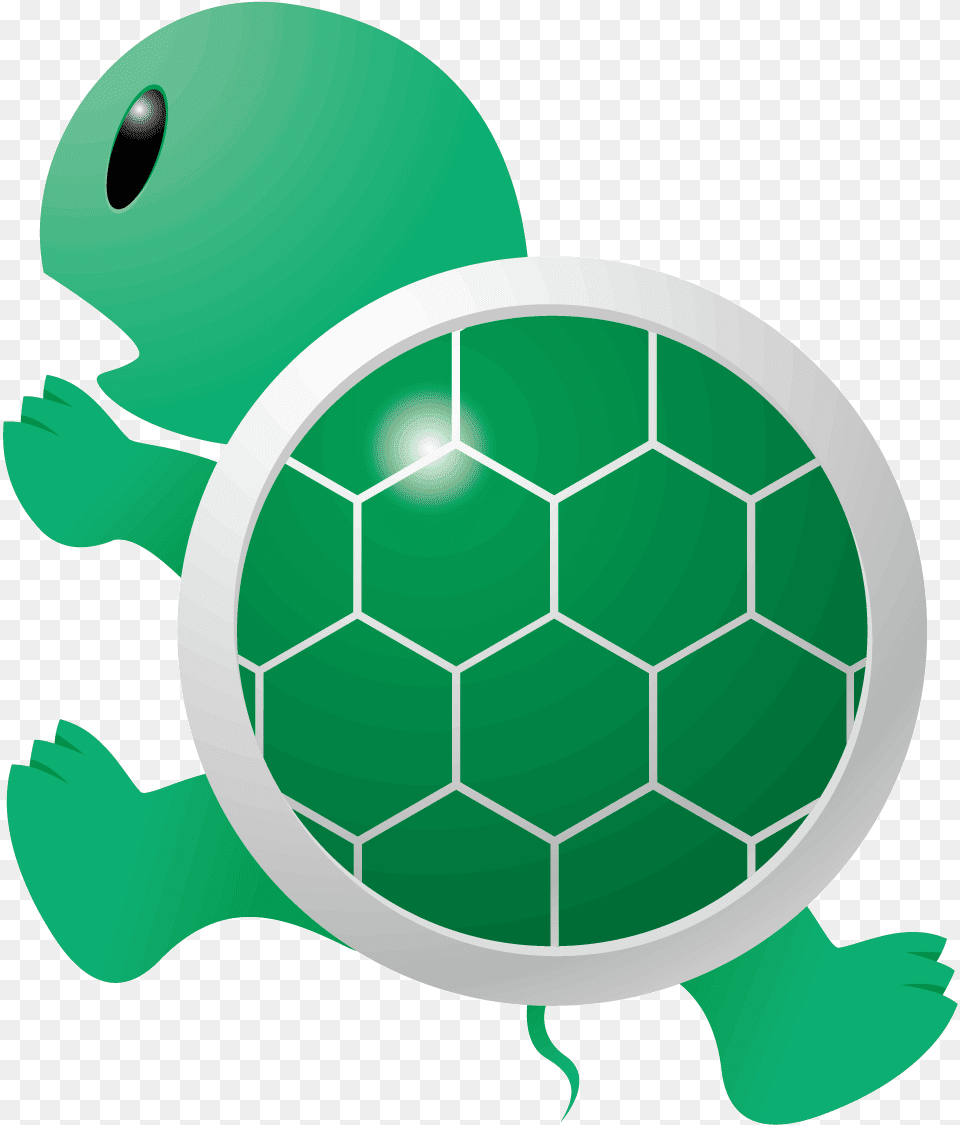 Cute Cartoon Painted Green Turtle Turtle Cartoon, Animal, Reptile, Sea Life, Tortoise Free Png Download