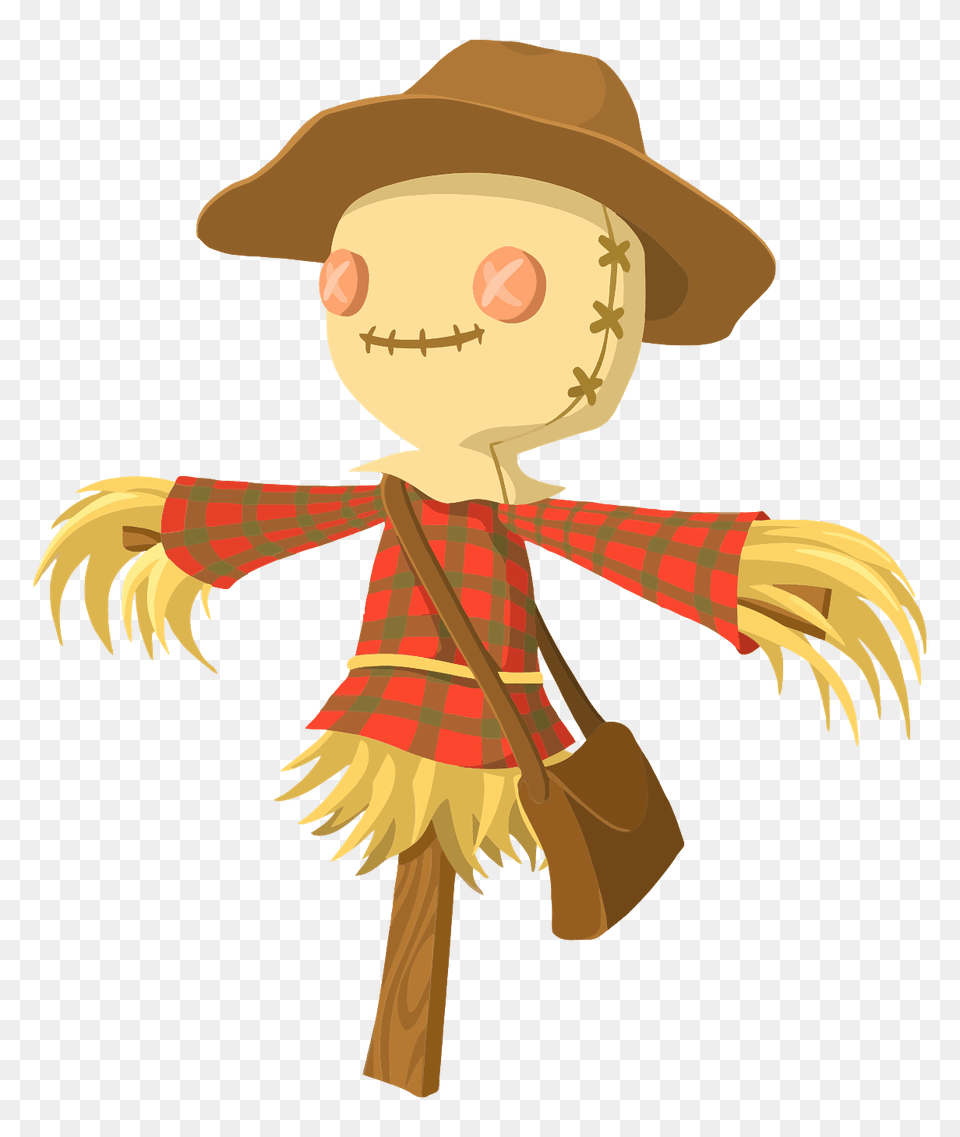 Cute Cartoon Scarecrow, Person, Face, Head Free Png Download