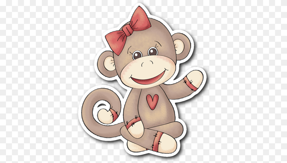 Cute Cartoon Sock Monkey, Plush, Toy, Nature, Outdoors Free Png Download