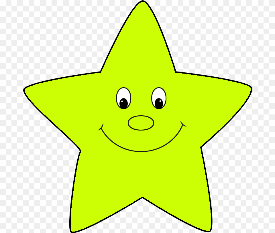 Cute Cartoon Star Clip Art Cute Yellow Star Clipart, Star Symbol, Symbol, Animal, Fish Png Image