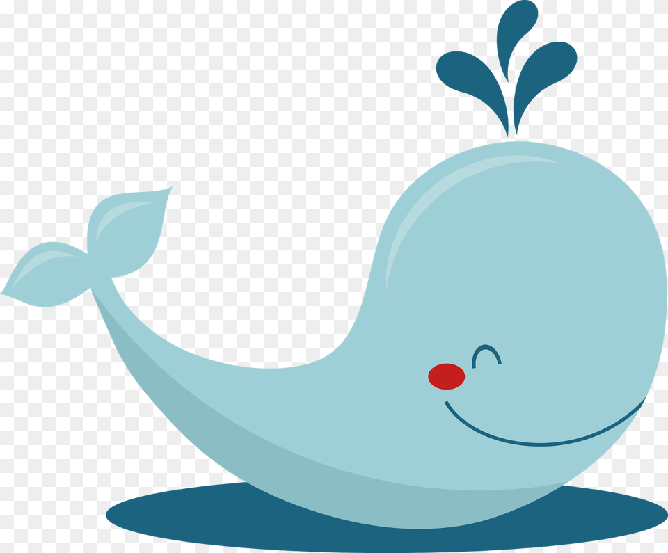 Cute Cartoon Whale, Animal, Sea Life, Beluga Whale, Mammal Png Image