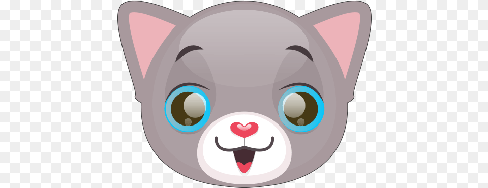 Cute Cat And Kitten Emoji Messages Sticker 0 Cute Cat Sticker, Disk Free Png Download