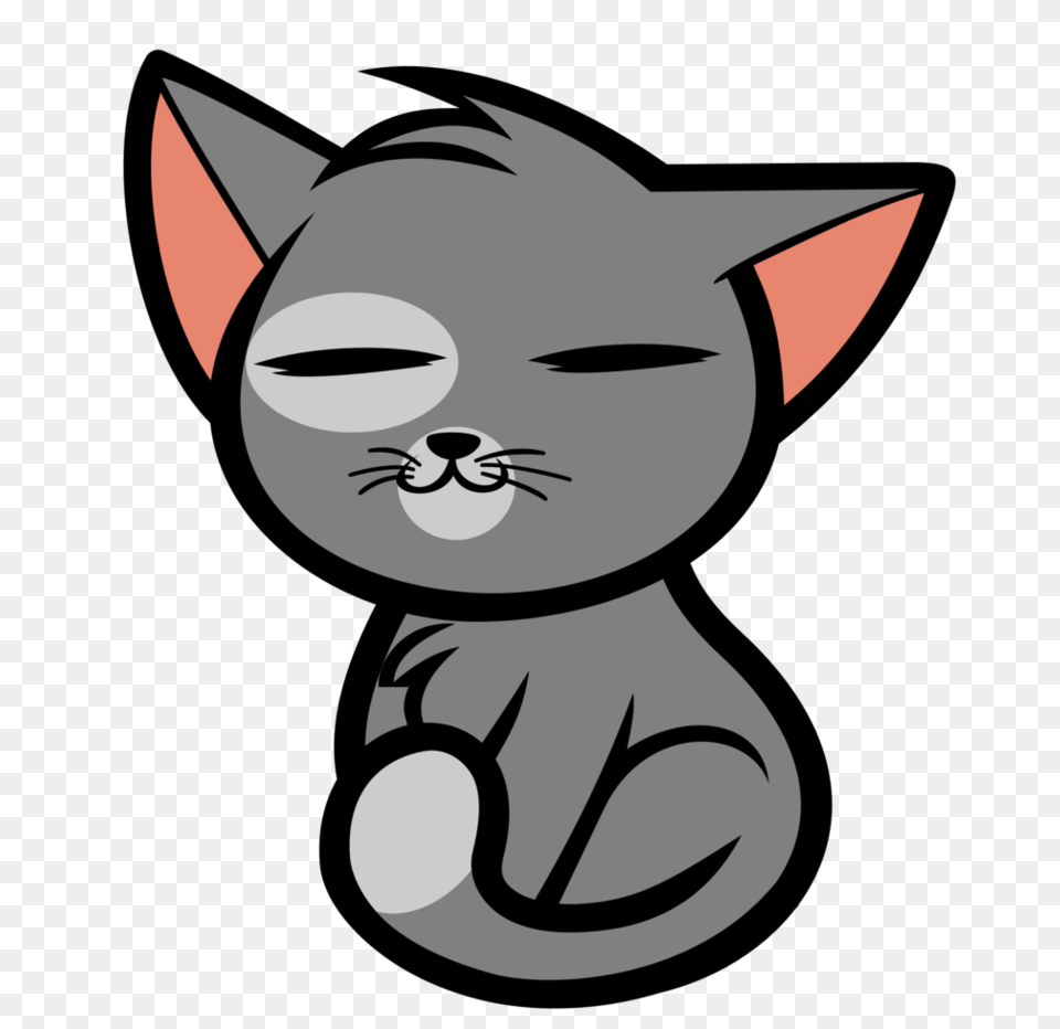 Cute Cat Cartoon Image, Animal, Mammal, Pet, Face Free Transparent Png