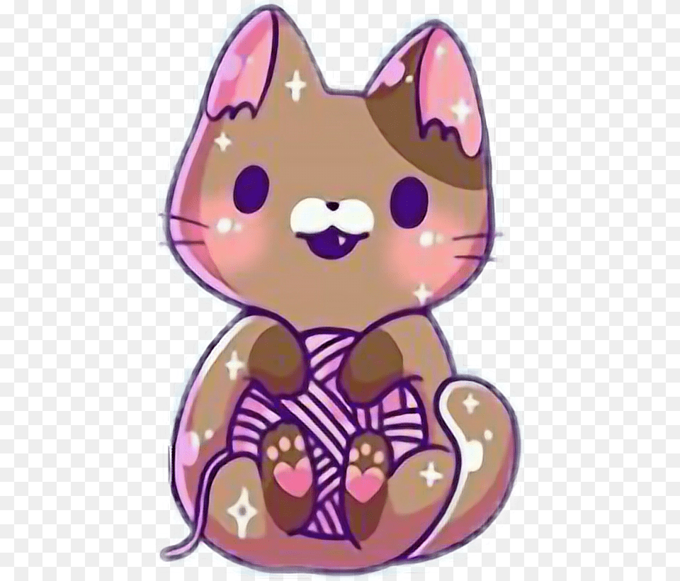 Cute Cat Clipart, Purple, Baby, Person, Toy Png