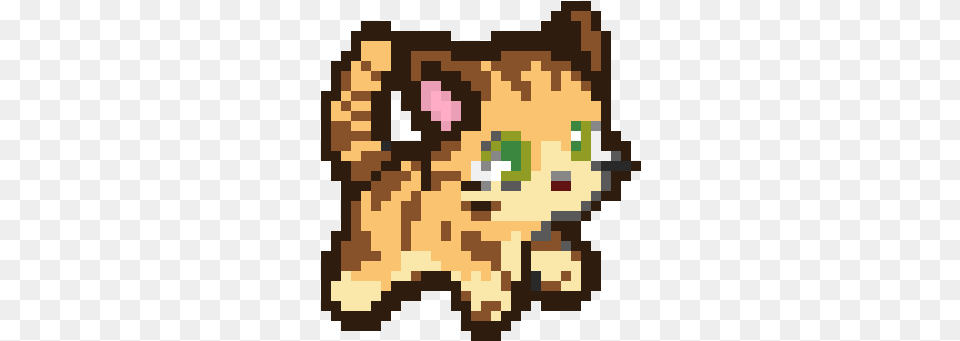 Cute Cat Cute Cat Pixel Art, Animal, Canine, Dog, Mammal Free Png Download