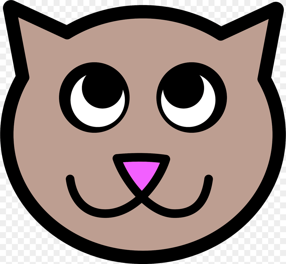 Cute Cat Face Clipart, Blackboard Png