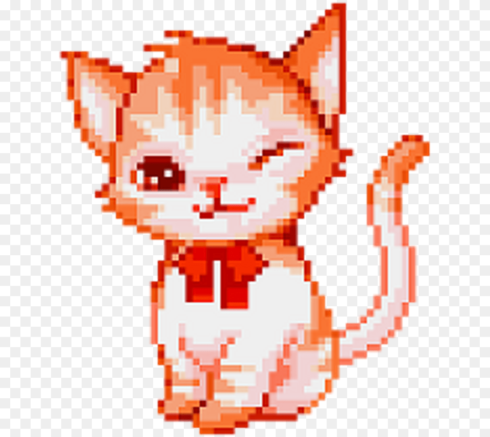 Cute Cat Perler Bead Patterns Download Cat Perler Bead Patterns, Animal, Kitten, Mammal, Pet Png Image