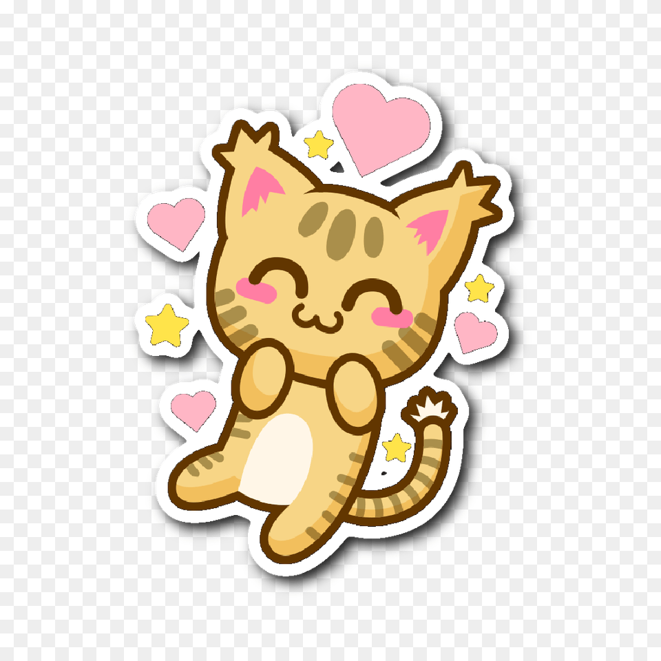 Cute Cat Stickers Series Free Png