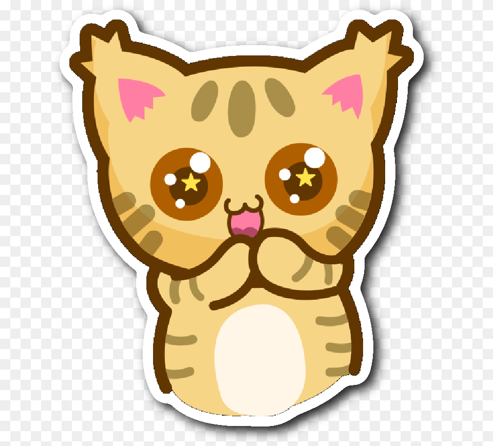 Cute Cat Stickers Series Cat, Baby, Person, Animal, Face Free Png Download