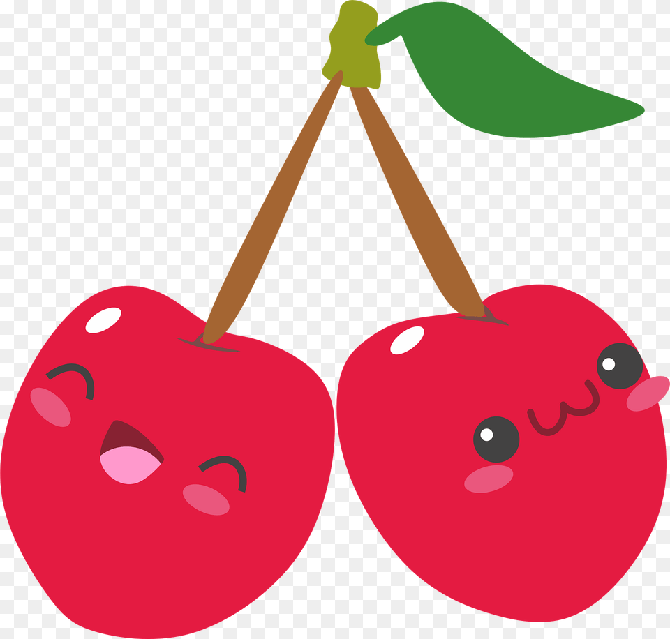 Cute Cherries Clipart, Cherry, Food, Fruit, Plant Free Png Download
