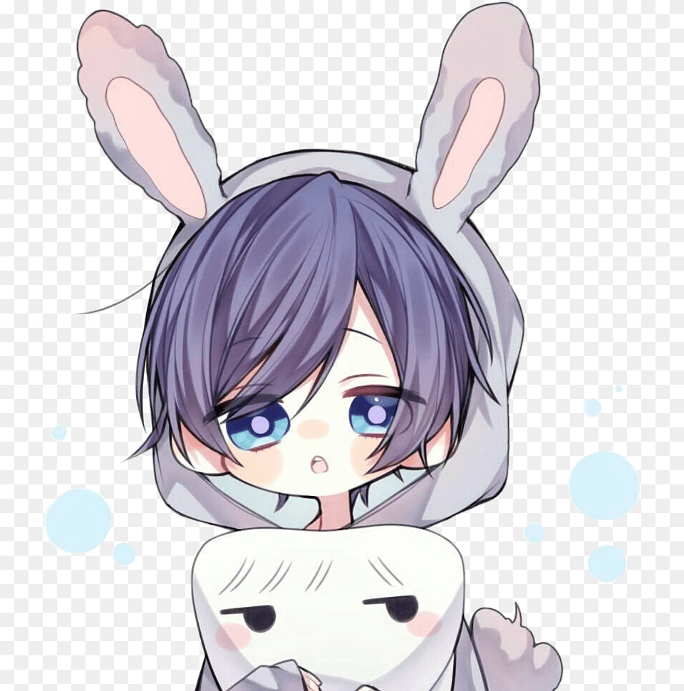 Cute Chibi Utaite Soraru Utaitevocaloid Freetoedit Anime Boy Cute Chibi, Book, Comics, Publication, Baby Free Png