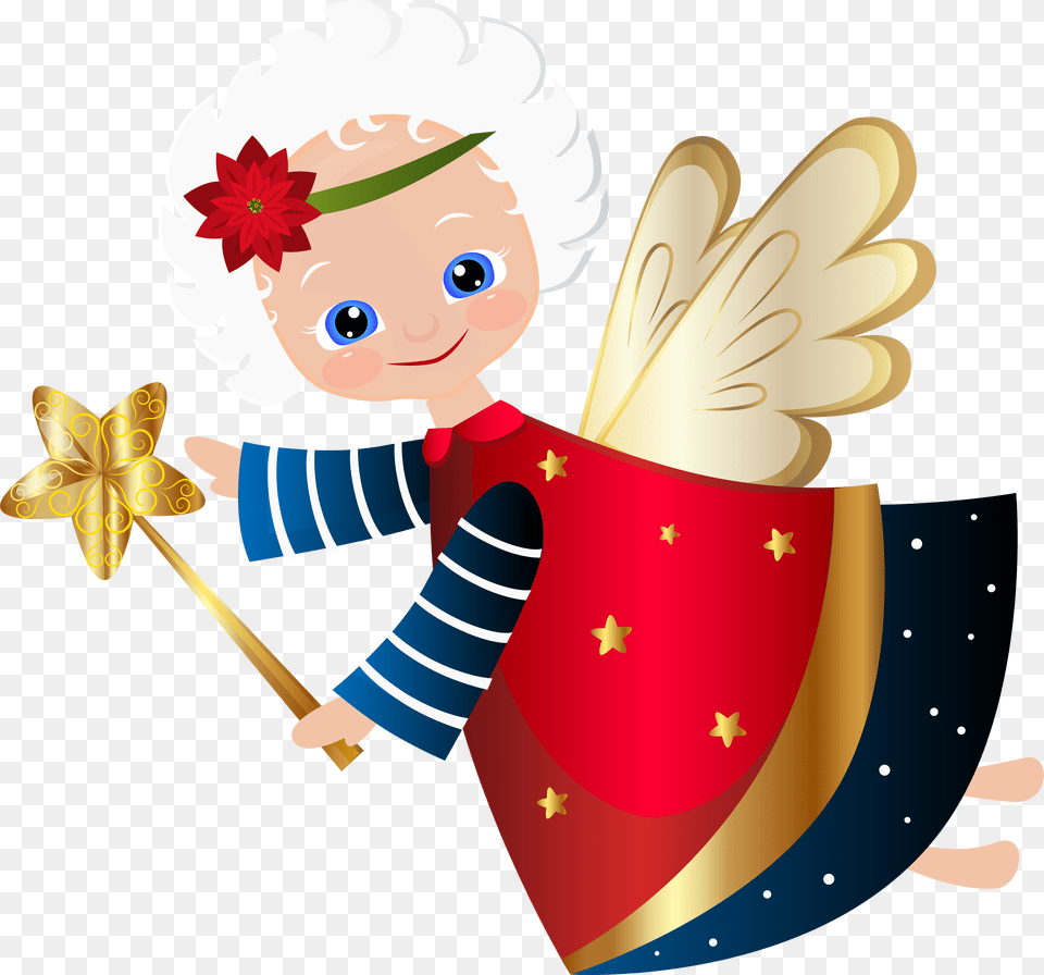 Cute Christmas Angel Transparent Clip Art Image Angeles De Navidad, Face, Head, Person, Baby Free Png