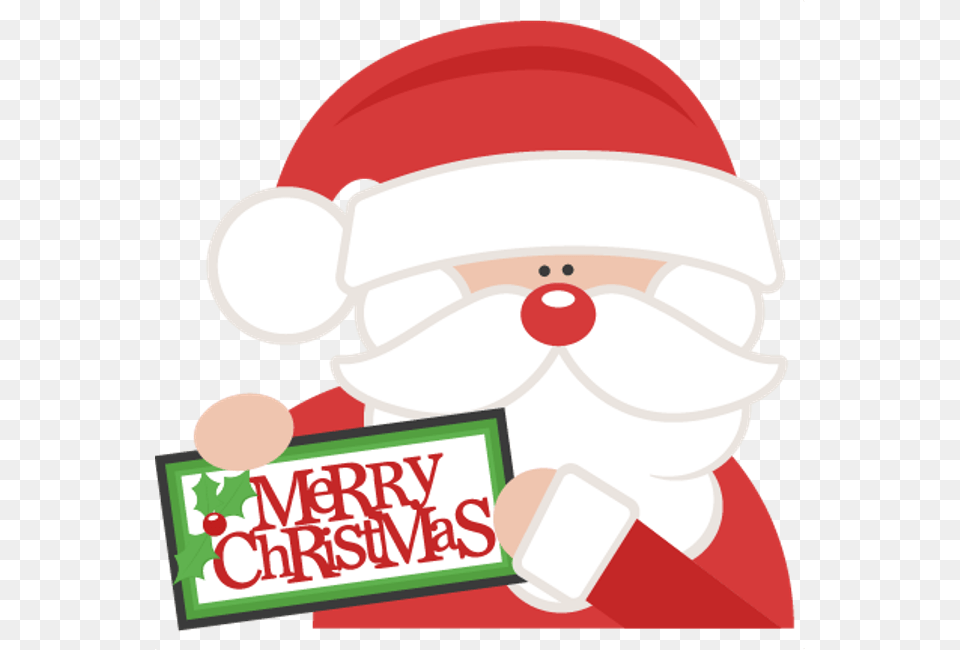 Cute Christmas Clip Art Merry Christmas Santa Clipart Free Png