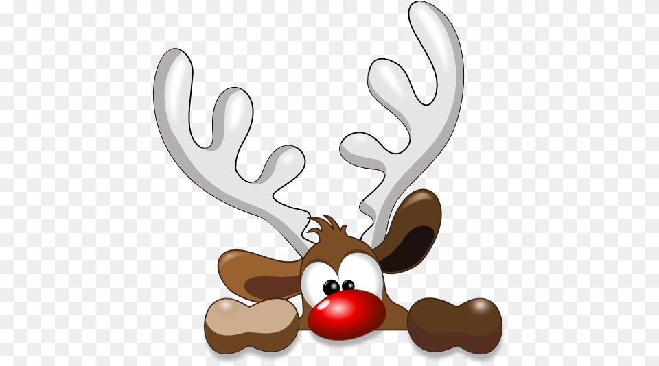 Cute Christmas Clipart Transparent Christmas Clipart Transparent Background, Animal, Antler, Deer, Mammal Free Png Download