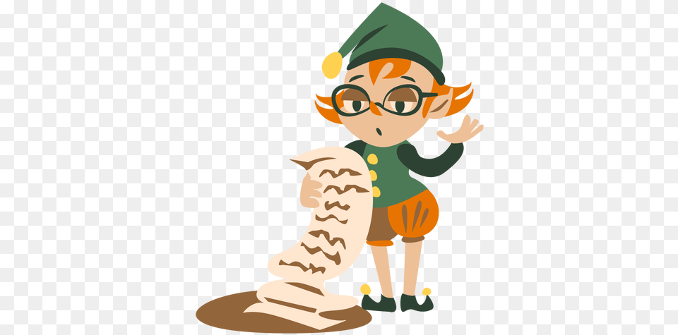 Cute Christmas Elf List Transparent U0026 Svg Vector File Cartoon, Baby, Person, Face, Head Free Png Download