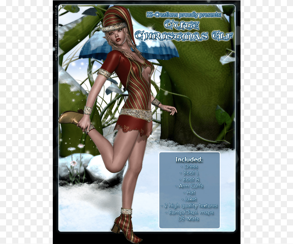 Cute Christmas Elf Pc Game, Adult, Shoe, Person, Footwear Free Transparent Png