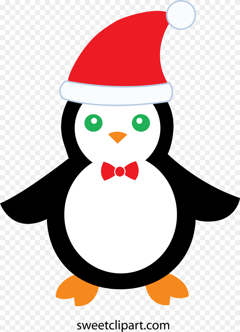 Cute Christmas Penguin Clip Art Penguin Santa Hat Clipart, Nature, Outdoors, Winter, Snow Free Png