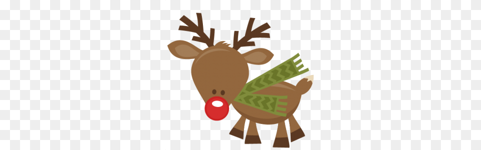 Cute Christmas Reindeer Clipart Clipart, Animal, Deer, Mammal, Wildlife Png
