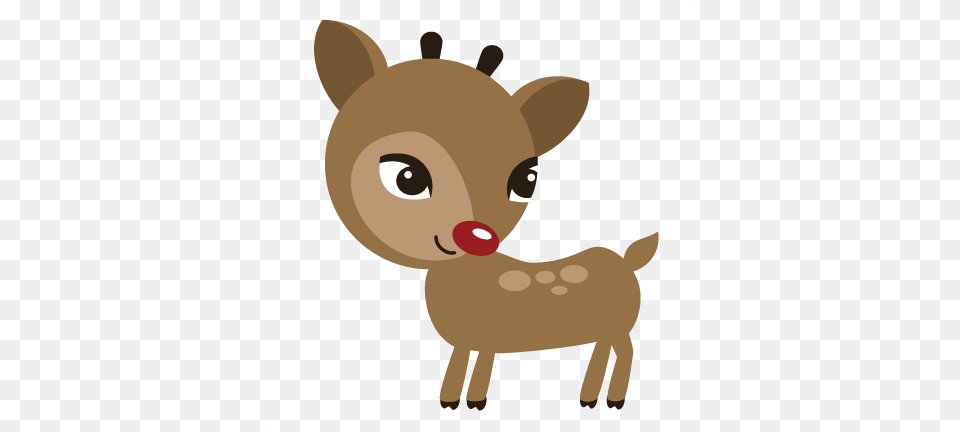 Cute Christmas Reindeer Clipart Free Clipart, Animal, Deer, Mammal, Wildlife Png
