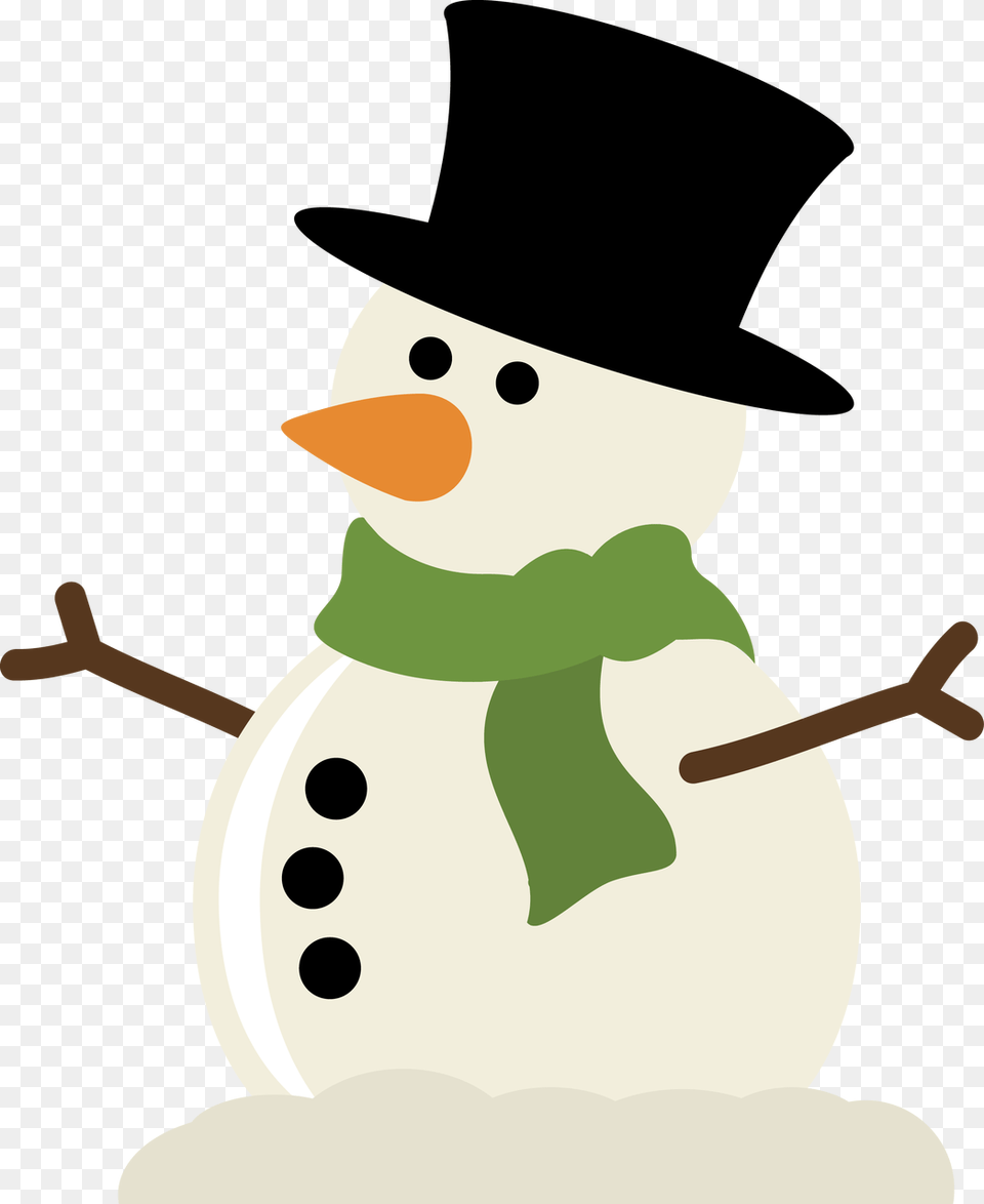 Cute Christmas Snowman Clip Art, Nature, Outdoors, Snow, Winter Free Png Download