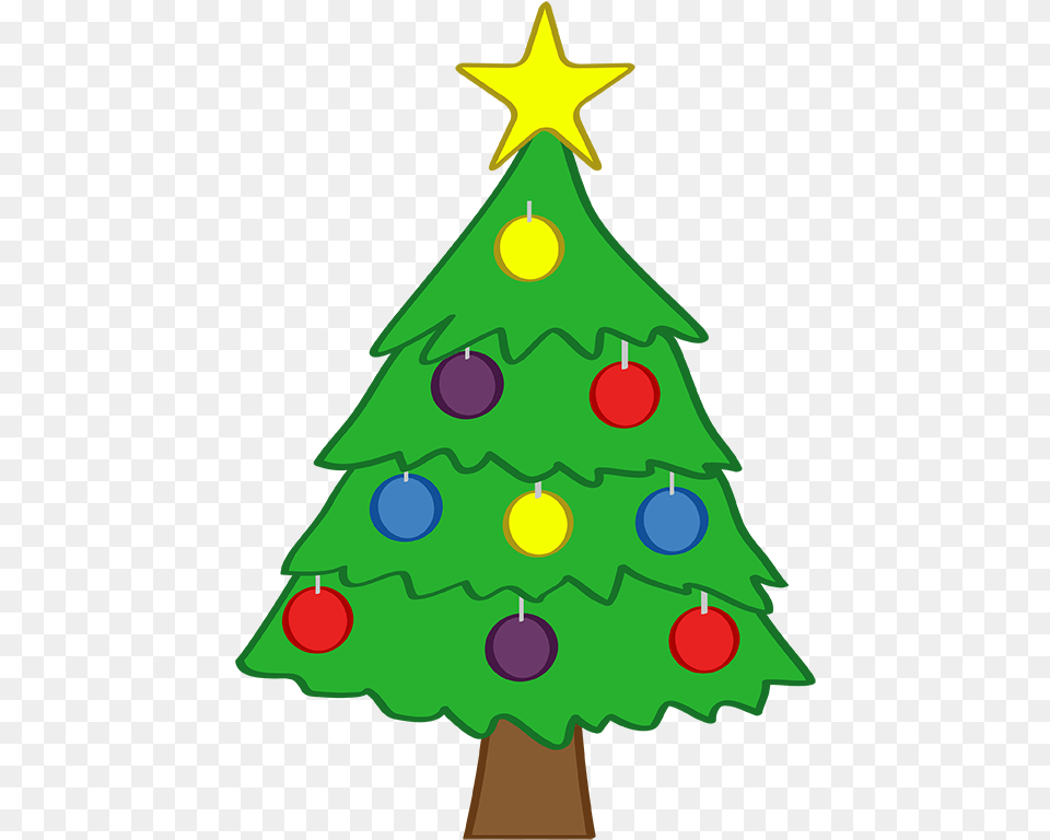Cute Christmas Tree Clipart, Christmas Decorations, Festival, Symbol, Star Symbol Png