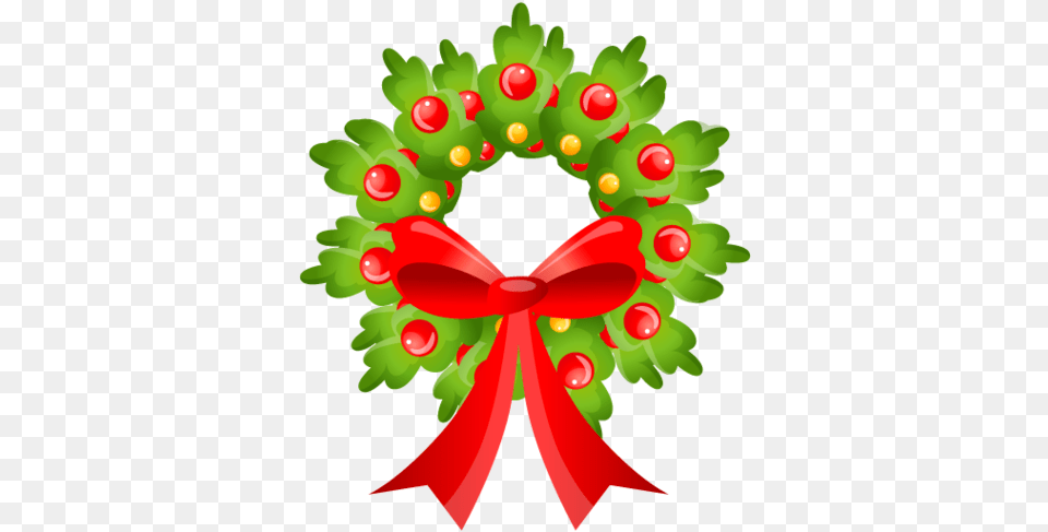 Cute Christmas Wreath Icon Clipart Image Clipart Christmas Wreath Clipart, Dynamite, Weapon Png